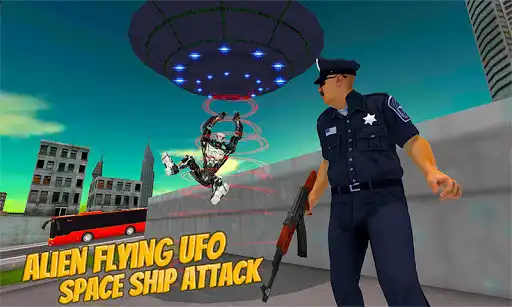 Play Flying UFO Robot Game:Alien SpaceShip Battle  and enjoy Flying UFO Robot Game:Alien SpaceShip Battle with UptoPlay