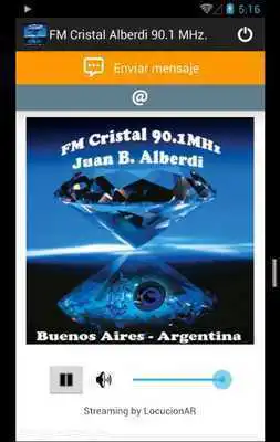 Play FM Cristal Alberdi 90.1 MHz.