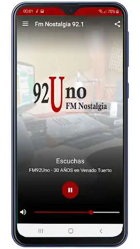 Play Fm Nostalgia 92.1 Venado Tuerto as an online game Fm Nostalgia 92.1 Venado Tuerto with UptoPlay