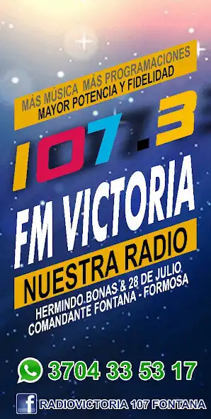 Play Fm Victoria 107.3 Nuestra Radio as an online game Fm Victoria 107.3 Nuestra Radio with UptoPlay