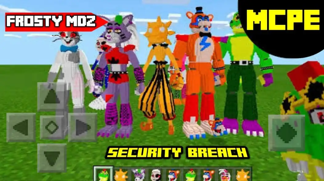 Play FNAF Breach MOD for MINECRAFT as an online game FNAF Breach MOD for MINECRAFT with UptoPlay