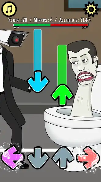 Play FNF Cameraman Vs Skibydi Mod as an online game FNF Cameraman Vs Skibydi Mod with UptoPlay