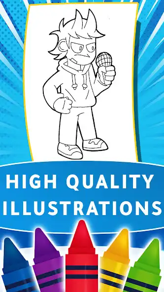 Play FnF Coloring Book as an online game FnF Coloring Book with UptoPlay