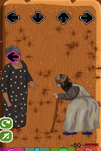 Play FNF MC Granny Training Arrows as an online game FNF MC Granny Training Arrows with UptoPlay