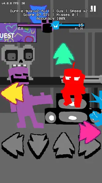 Play FNF Ourple Guy D-Sides V2 Mod  and enjoy FNF Ourple Guy D-Sides V2 Mod with UptoPlay