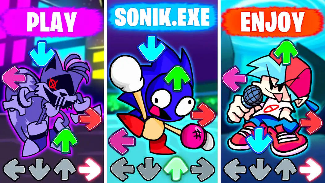 Play FNF Sonik.EXE vs Friday Mod as an online game FNF Sonik.EXE vs Friday Mod with UptoPlay