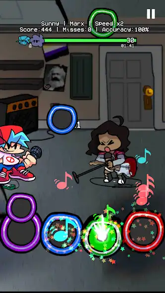 Play FNF Sunday Mod Guitar Hero as an online game FNF Sunday Mod Guitar Hero with UptoPlay