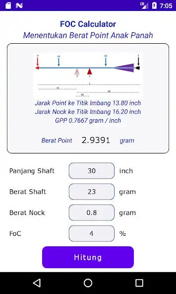 Play FOC Arrow Calculator  and enjoy FOC Arrow Calculator with UptoPlay