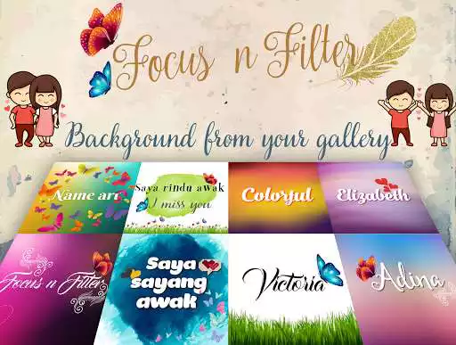 Play Focus-N-Filter : Name Art  and enjoy Focus-N-Filter : Name Art with UptoPlay