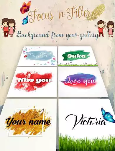 Play Focus-N-Filter : Name Art as an online game Focus-N-Filter : Name Art with UptoPlay