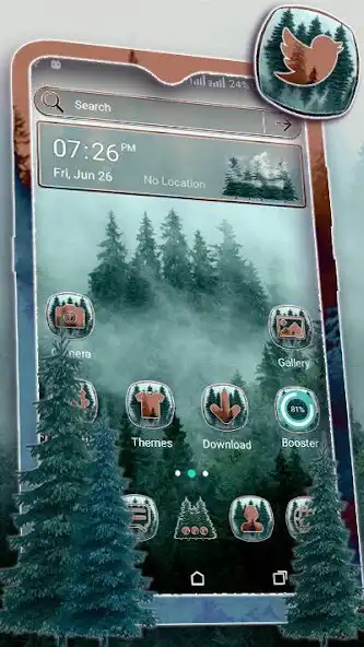 Play Foggy Forest Theme Launcher  and enjoy Foggy Forest Theme Launcher with UptoPlay