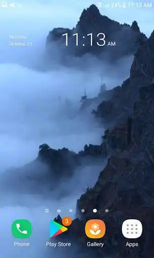 Play Foggy Mountain Live Wallpaper as an online game Foggy Mountain Live Wallpaper with UptoPlay