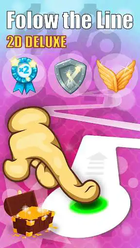 Play Follow the Line 2D Deluxe  and enjoy Follow the Line 2D Deluxe with UptoPlay