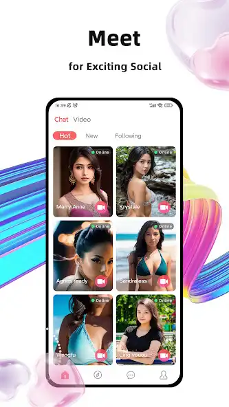 Play Fomet - Video Chat One-on-One as an online game Fomet - Video Chat One-on-One with UptoPlay