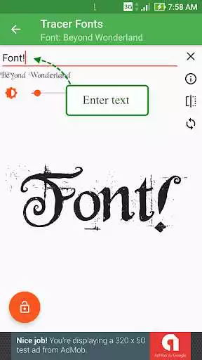 Play Font! Lightbox tracing app as an online game Font! Lightbox tracing app with UptoPlay