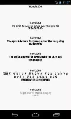 Play Fonts for FlipFont 206 Play Fonts for FlipFont 206