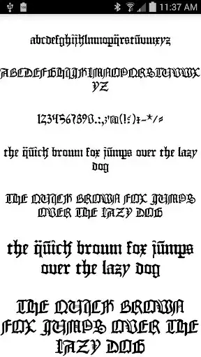 Play Fonts for FlipFont 50 Gothic  and enjoy Fonts for FlipFont 50 Gothic with UptoPlay
