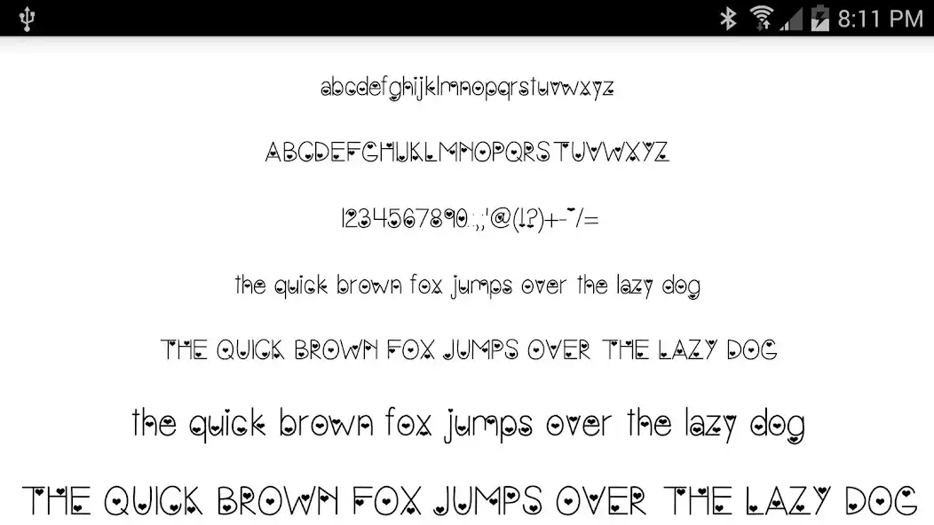 Play Fonts for FlipFont 50 Hearts as an online game Fonts for FlipFont 50 Hearts with UptoPlay