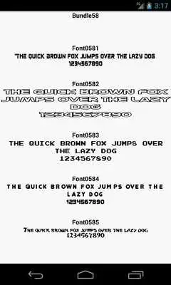 Play Fonts for FlipFont 58