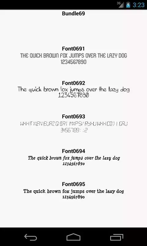 Play Fonts for FlipFont 69