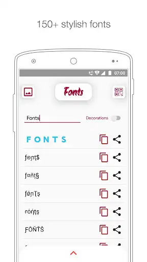 Play Fonts : Stylish text, Decorations and Kawaii  and enjoy Fonts : Stylish text, Decorations and Kawaii with UptoPlay