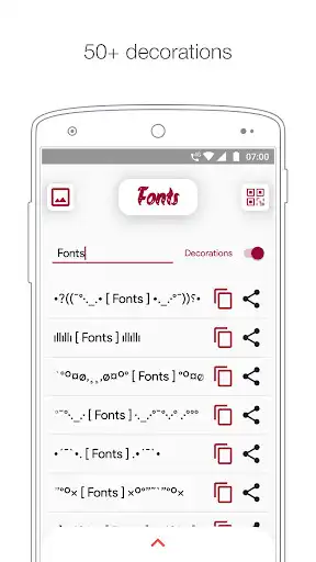 Play Fonts : Stylish text, Decorations and Kawaii as an online game Fonts : Stylish text, Decorations and Kawaii with UptoPlay