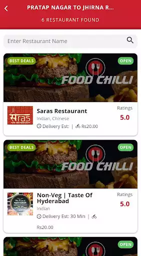 Play FoodChilli - Restaurant Finder & Food Order as an online game FoodChilli - Restaurant Finder & Food Order with UptoPlay