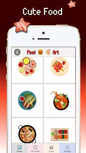 Play Food color by number : Pixel art coloring as an online game Food color by number : Pixel art coloring with UptoPlay