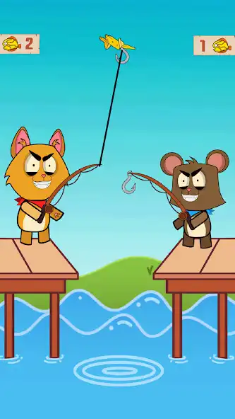 Play Food Duel Fishing Battle as an online game Food Duel Fishing Battle with UptoPlay