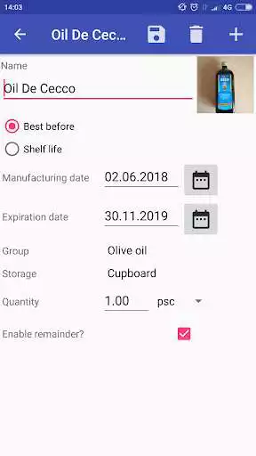 Play Food expiry remainder