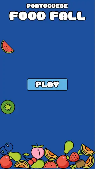 Play Food Fall - Learn Portuguese  and enjoy Food Fall - Learn Portuguese with UptoPlay