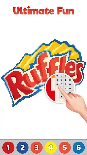 Play Food Logo Art Color by Number as an online game Food Logo Art Color by Number with UptoPlay