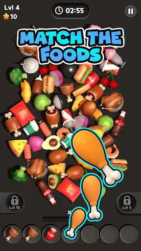 Play Food Match 3D: Tile Puzzle as an online game Food Match 3D: Tile Puzzle with UptoPlay