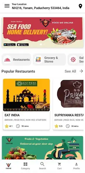 Play FoodMe App as an online game FoodMe App with UptoPlay