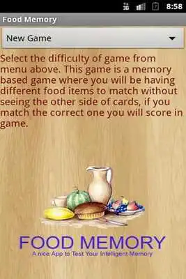 Play Food Memory Game Play Food Memory Game