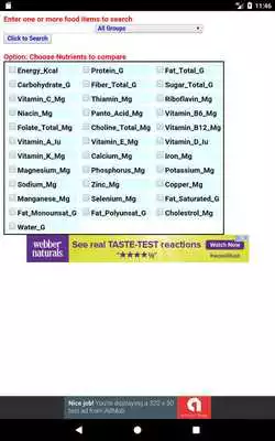 Play Food Nutrients Database