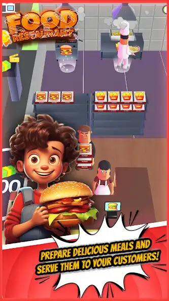 Play Food Restaurant Idle Tycoon as an online game Food Restaurant Idle Tycoon with UptoPlay