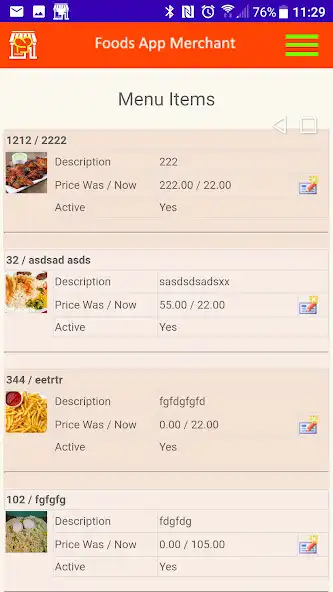 Play FoodsApp for PDA as an online game FoodsApp for PDA with UptoPlay