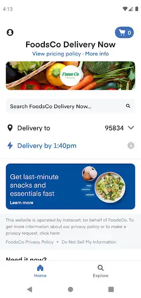 Play FoodsCo Delivery Now as an online game FoodsCo Delivery Now with UptoPlay