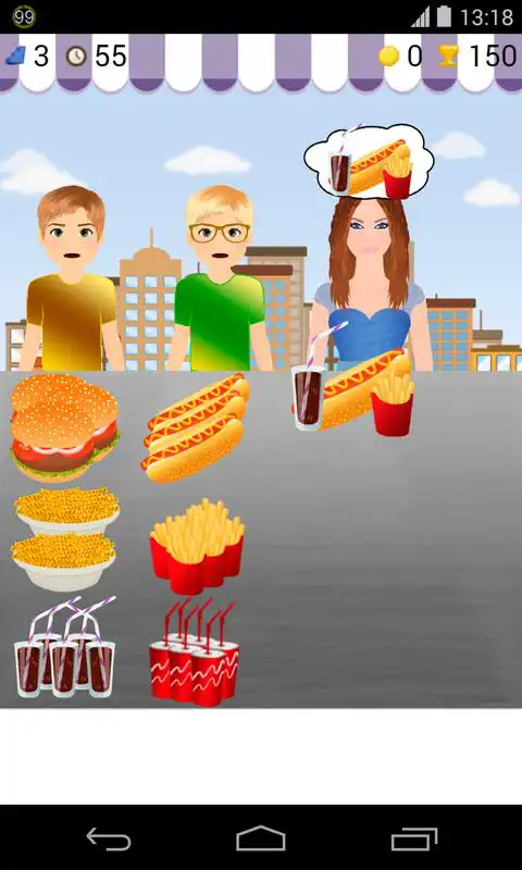 Play food stand games
