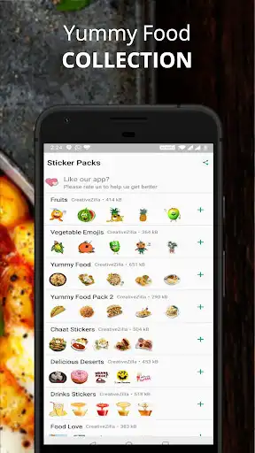 Play Food Stickers for WhatsApp  and enjoy Food Stickers for WhatsApp with UptoPlay