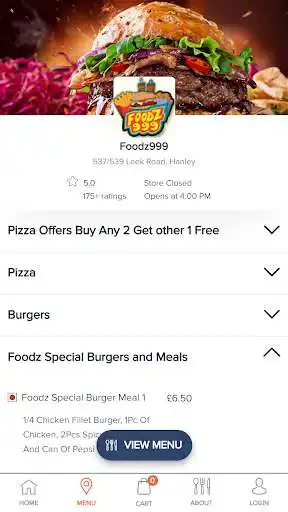 Play Foodz999 - Order Food Online as an online game Foodz999 - Order Food Online with UptoPlay