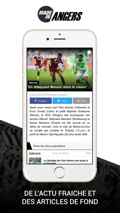 Play Foot Angers as an online game Foot Angers with UptoPlay