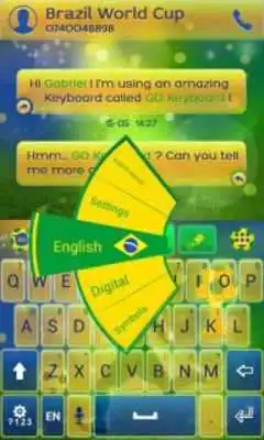 Play Football Brazil Keyboard Theme