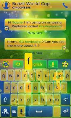 Play Football Brazil Keyboard Theme