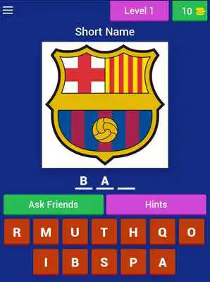 Play Football Club Logo : Short Name Quiz