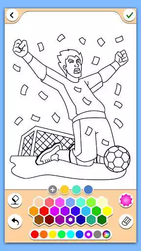 Play Football coloring book game Play Football coloring book game