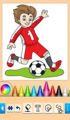 Play Football coloring book game Play Football coloring book game