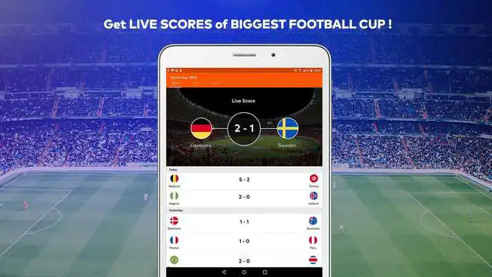 Play Football Cup 18 - WC Livescores, WC Goals, News