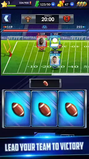 Play Football Elite: Social American Football Games as an online game Football Elite: Social American Football Games with UptoPlay